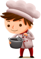 chef de personnage d'enfants mignons png