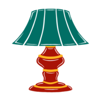 illustration de lampe de table vintage png