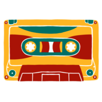 vintage cassette illustratie png