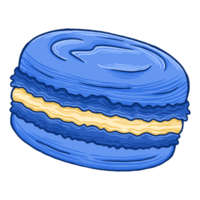 illustration de restauration rapide macaron png