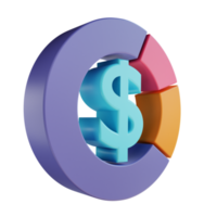 3D-illustratieanalyse geschikt voor zaken en financiën png