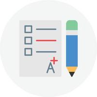 Exam Flat Circle vector