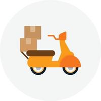 Delivery Flat Circle vector