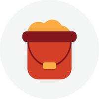 Bucket Flat Circle vector