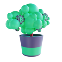 3d illustration bitcoin invest 2 adapté à la crypto-monnaie png