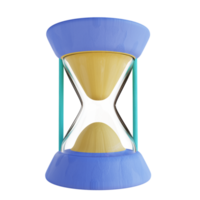 3D illustration of hourglass png