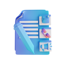 documents d'illustration 3d, messages, appels et promotions png