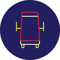 Table Line Multicolor vector