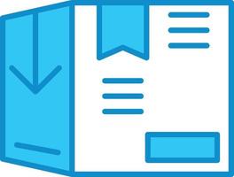 Distribution Line Filled Blue vector