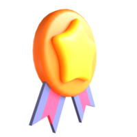 3D-Icon-Medaille für Bildung png