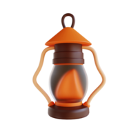 3D illustration Lantern suitable for camping png