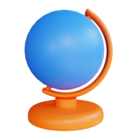 globo de ilustração 3D para educação