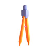 termine della matita dell'icona 3d per l'istruzione png