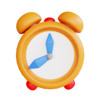 3D illustration clock  for education png