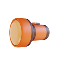 lampe de poche illustration 3d adaptée au camping
