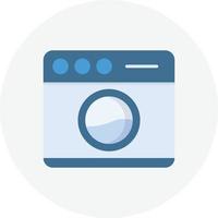 Washing Machine Flat Circle vector