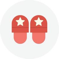 Slippers Flat Circle vector