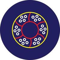 Simit Line Multicolor vector