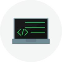 Programming  Flat Circle vector