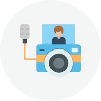 Vlog Flat Circle vector