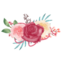 bouquet fleur aquarelle png