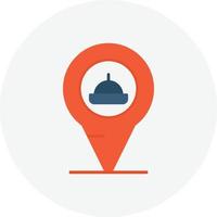 Pin Flat Circle vector