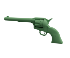 3D-Darstellung der Wild-West-Colt-Peacemaker-Pistole, antiker Revolver png