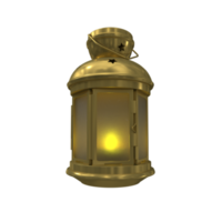 ilustração 3D da lanterna de lâmpada iluminada ramadan kareem
