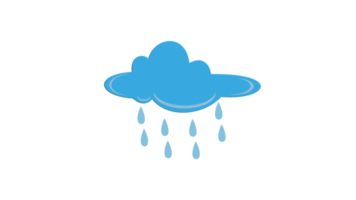 goccia di pioggia dal fumetto di nuvola gratis png