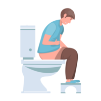 garoto menino sentado no vaso sanitário no banheiro png