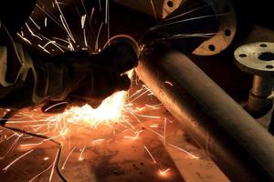 Welder in a factory photo