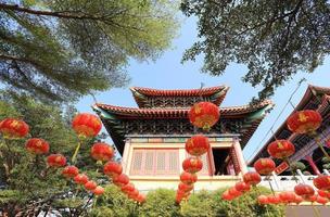 Chinese lanterns during new year festival photo