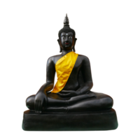 bouddh noir sur fond transparent png