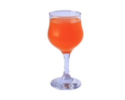 verre de jus d'orange sur fond transparent png