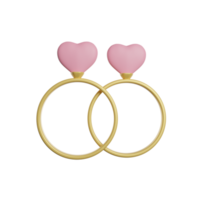 anello di coppia d'amore png