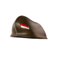 sombrero de héroe de la independencia de indonesia png