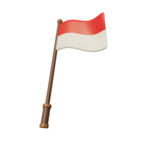 vlag van de onafhankelijkheidsdag van indonesië png