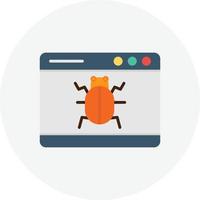 Virus  Flat Circle vector