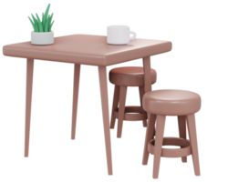 interieur eettafel koffie png