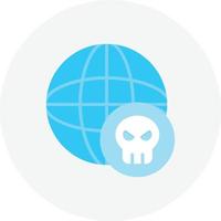 hackear círculo plano en todo el mundo vector