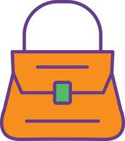 Purse Line Filled Two Color vector