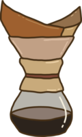 Brewing drip coffee png