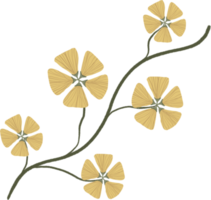 fiore astratto dell'acquerello png