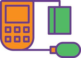 Sphygmomanometer Line Filled Two Color vector