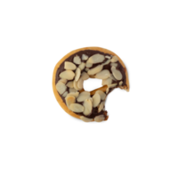 chocolade amandelen donut uitsparing, png-bestand png