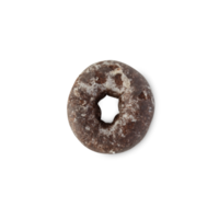 Chocolate donut cutout, Png file