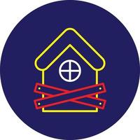 Eviction Line Multicolor vector