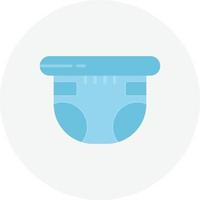 Diaper Flat Circle vector