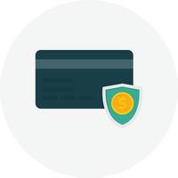 Security Payment Flat Circle vector