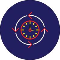 Processing Time Line Multicolor vector